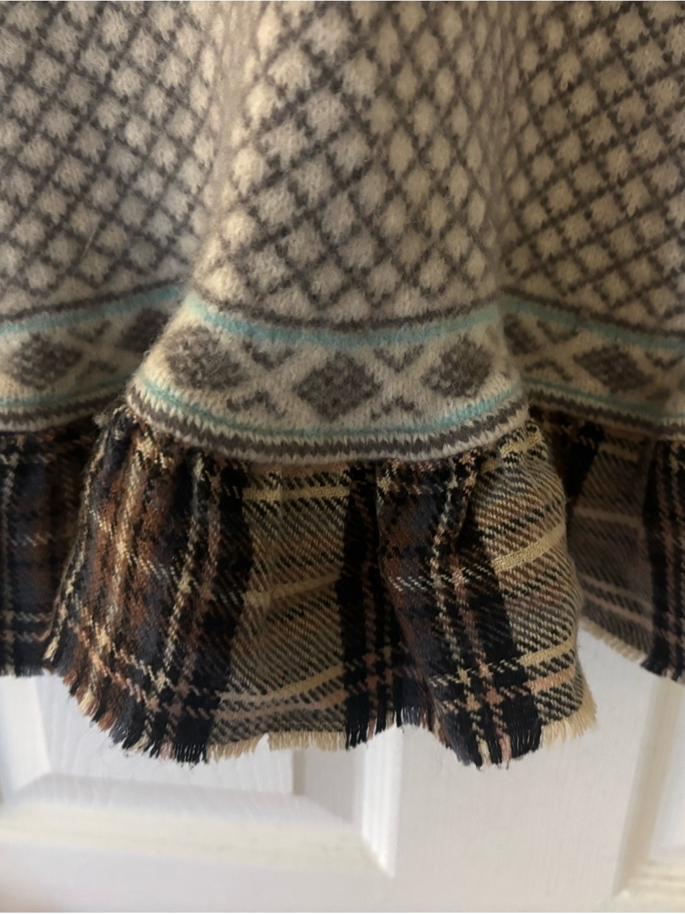 Free People Vintage Wool Fair Isle Nordic Dress - Picture 6 of 11